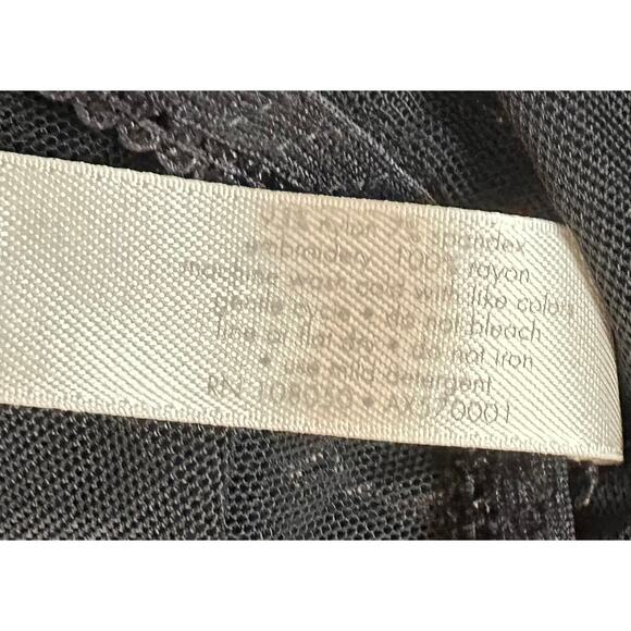 Cacique Lane Bryant Embroidered 2 Piece Babydoll Cami Set Black 1X/2X Plus Size - Picture 14 of 14